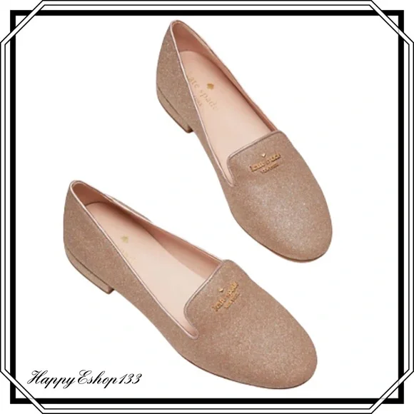 ♠️ Kate spade ♠️ Women's Claudia Flats, Gold Metallic